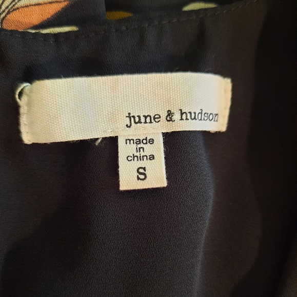 June & hudson floral flutter sleeve romper jumpsuit sz small *2 - Picture 7 of 9